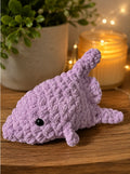 Lavender Crochet Angel Fish