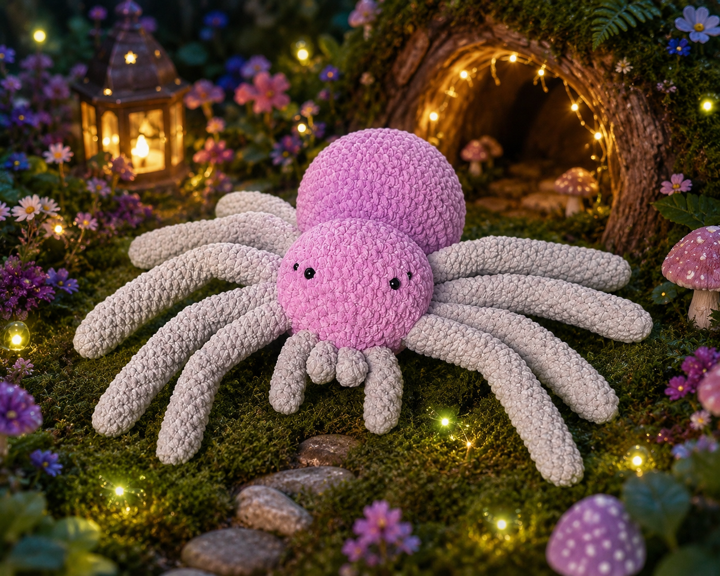 Large Purple/ Grey Spider