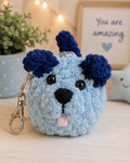 Crochet Doggie Keychain