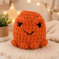 Orange Frog Crochet Plushie